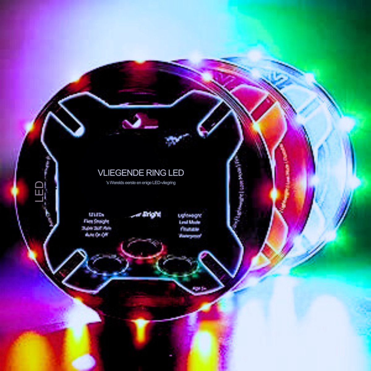 Flying Ring - Superheldere 16 Miljoen Kleuren RGB   Met LED - Waterdicht & Veilig - Ideaal Verjaardags - En Kerstcadeau Voor Kinderen