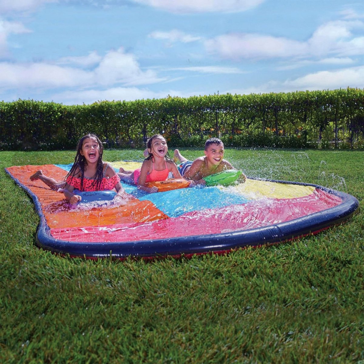 Slip N Slide Waterrail - 4,8 Meter Lang - Met 3 Surfplanken - Waterspeelgoed - Outdoorspeelgoed -  len - Voor Jongens En Meisjes