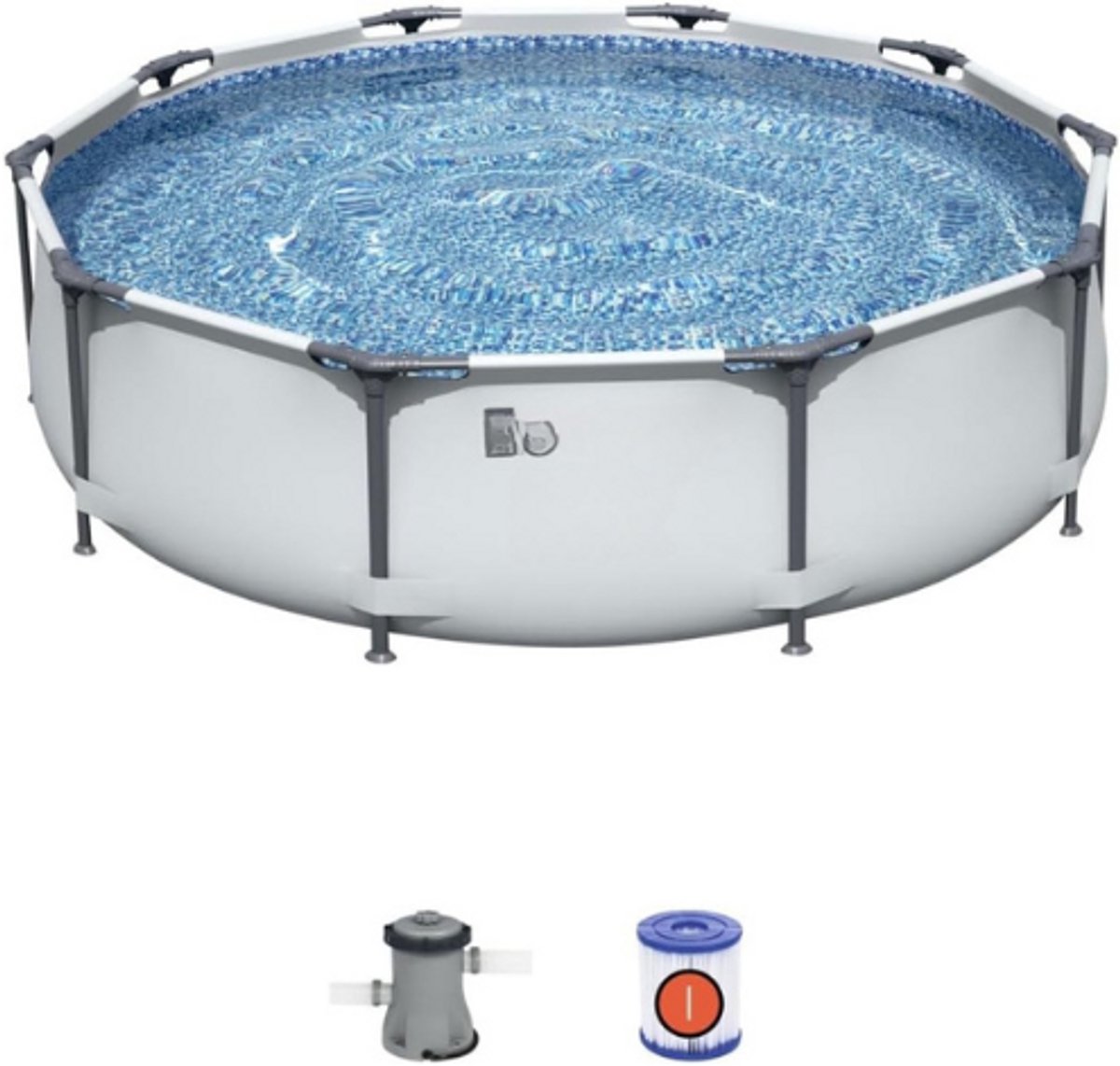 Steel-Pro-MAX-Zwembad-Ø-305x76-cm-Rond-Familiezwembad-Met-Stalen-Frame-Duurzaam-En-Eenvoudig-Op-Te-Zetten-Buitenzwembad