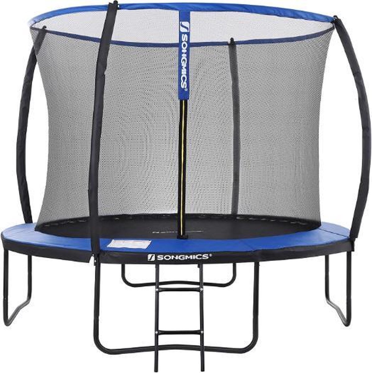 MIRA Home - Trampoline - Met veiligheidsnet - Kinderen - Tuin - Zwart/Blauw - 150x44x20