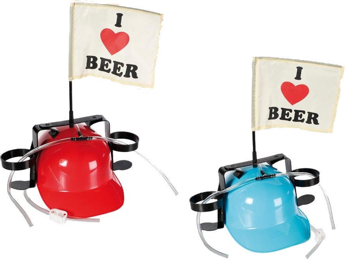 Bier Helm met vlag