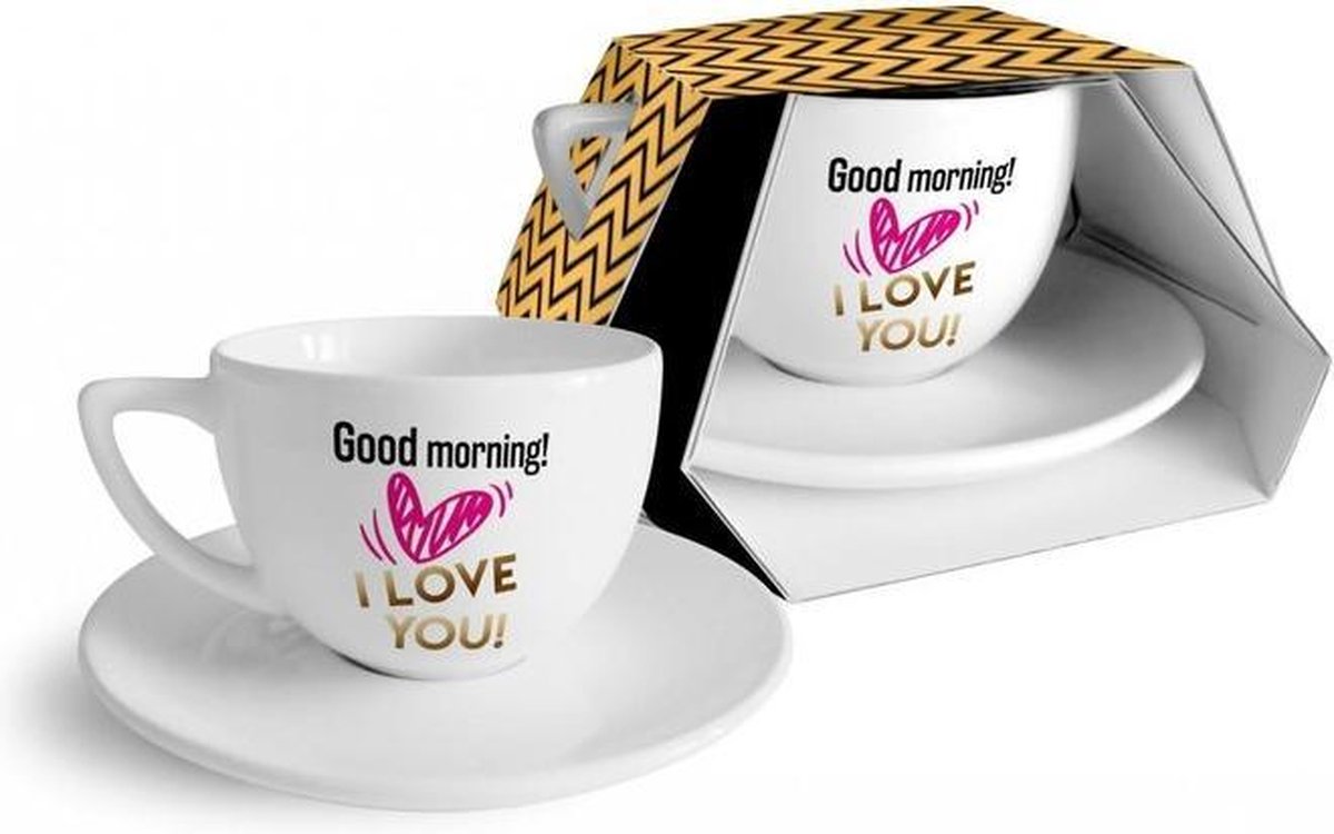 Grote kop en schotel Good morning! I love you