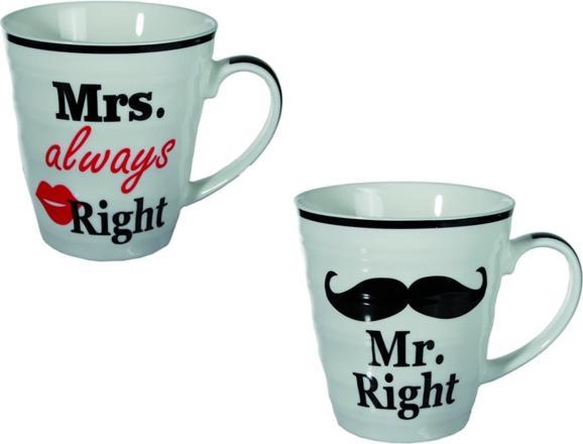 Mr. Right & mrs. Always Right mokken