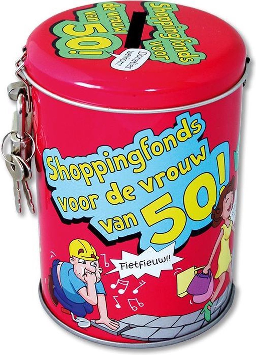 Spaarpot voor de vrouw van 50