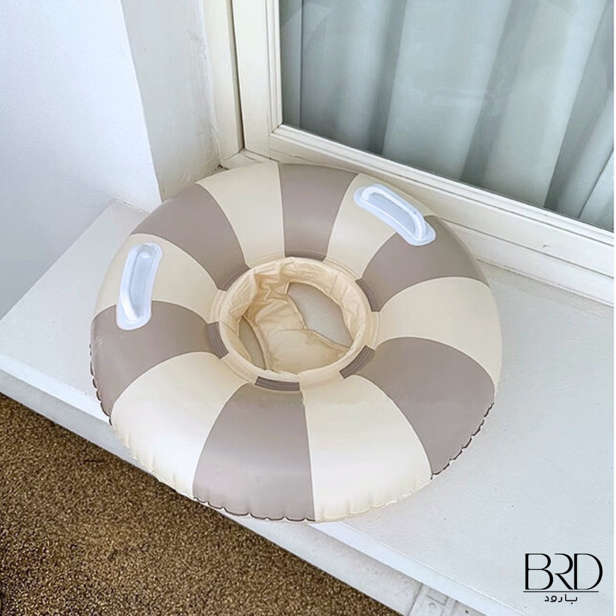 Beige/Beer   - Zwemring - Zwemzitje -  jes -   15-30 kg - 65 cm