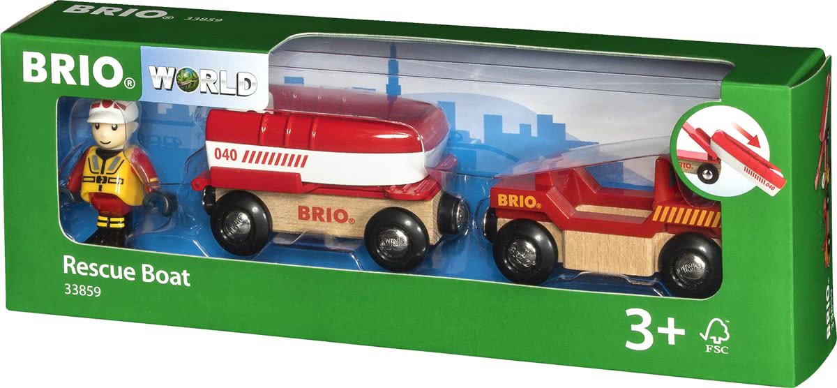 BRIO Brandweer boot - 33859