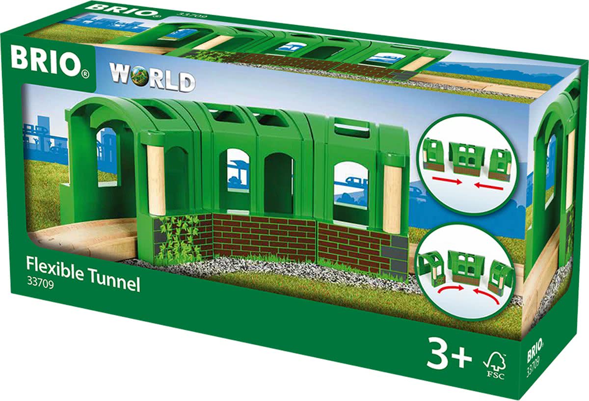 BRIO Groene flexibele tunnel - 33709