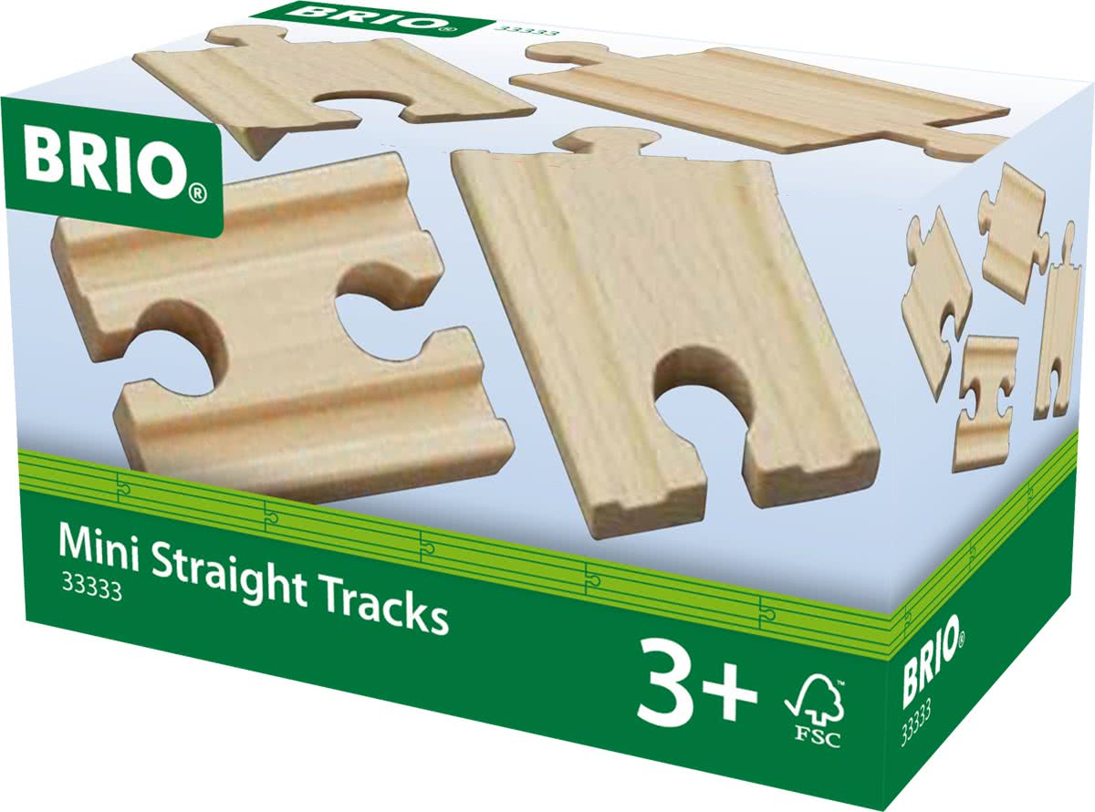 BRIO Korte rechte rails - 33333