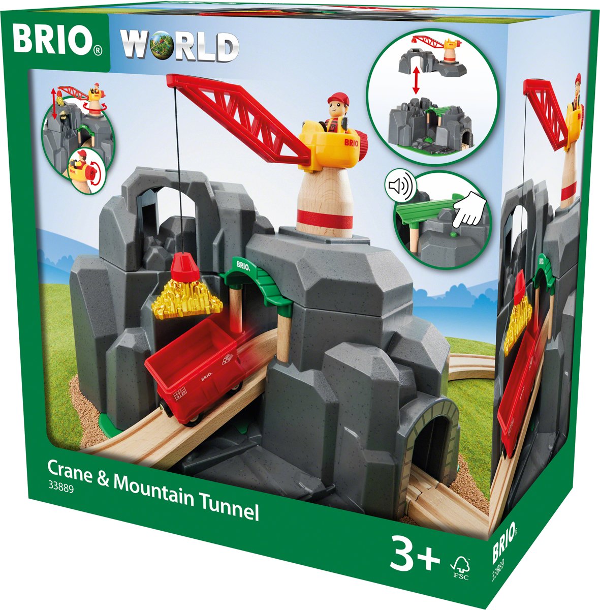 BRIO Kraan en bergtunnel - 33889