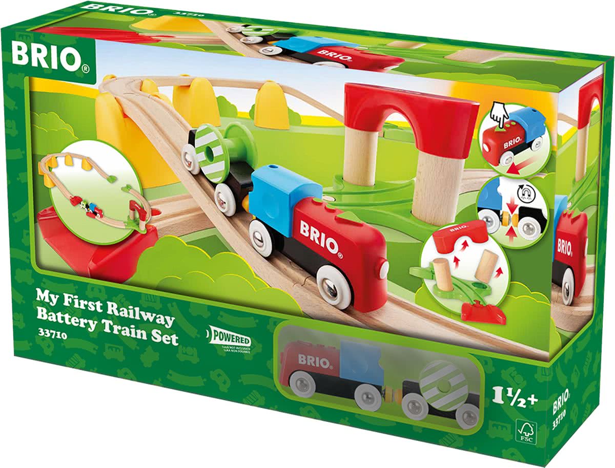 BRIO Mijn Eerste Treinset op batterijen - 33710