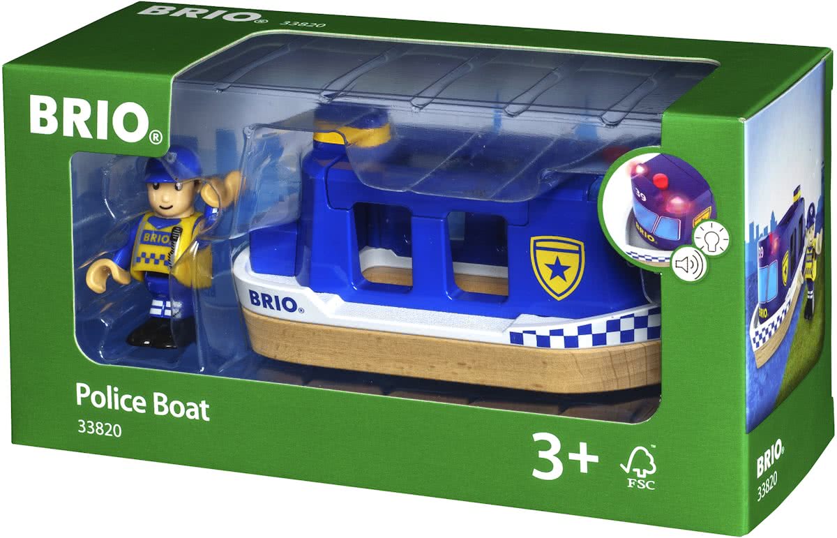 BRIO Politie boot - 33820