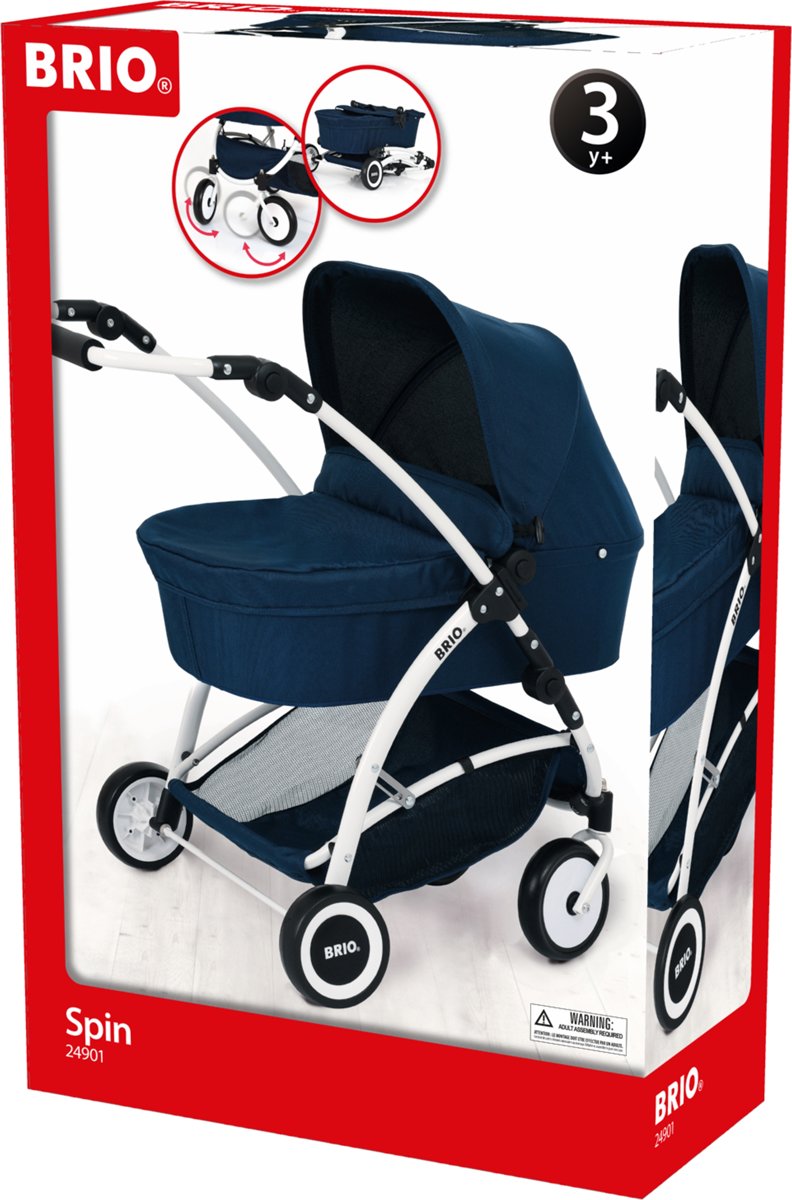 BRIO Poppenwagen Spin blauw - 24901000