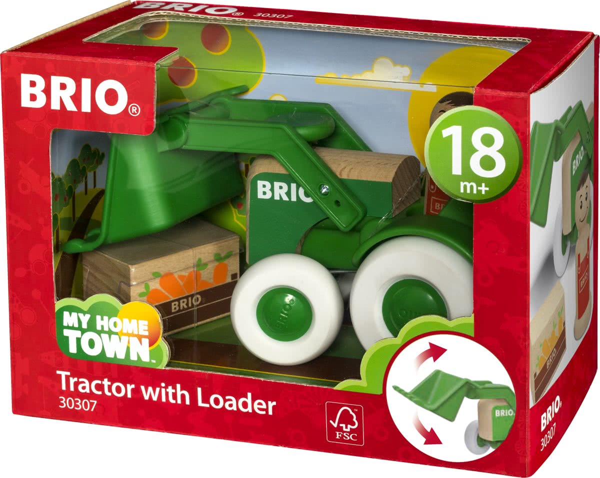 BRIO Tractor met voorlader - 30307