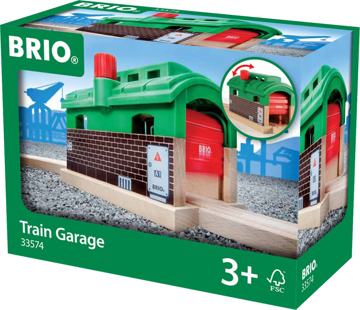 BRIO Treingarage met roldeuren - 33574