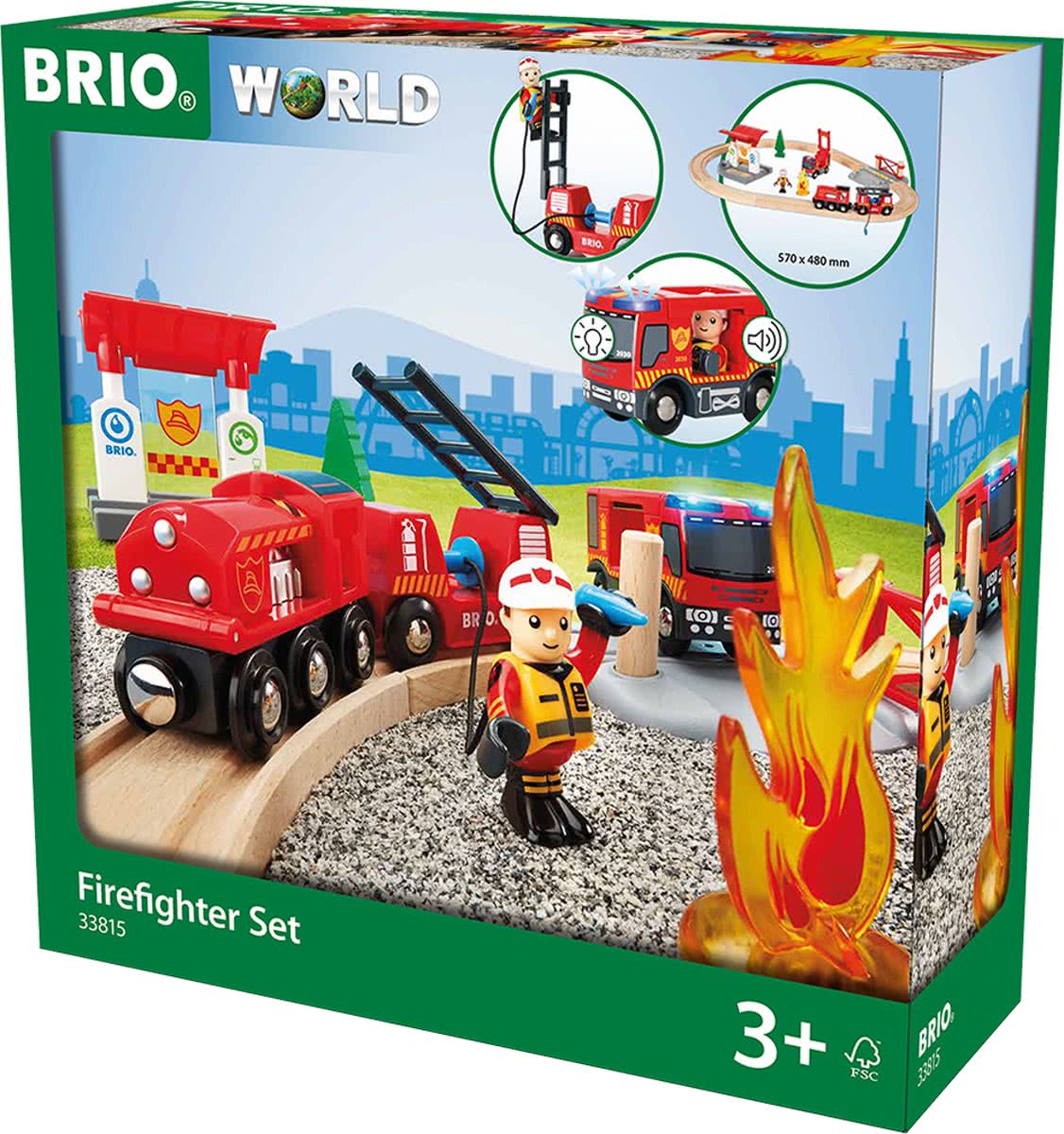 BRIO Treinset bij de brandweer - 33815