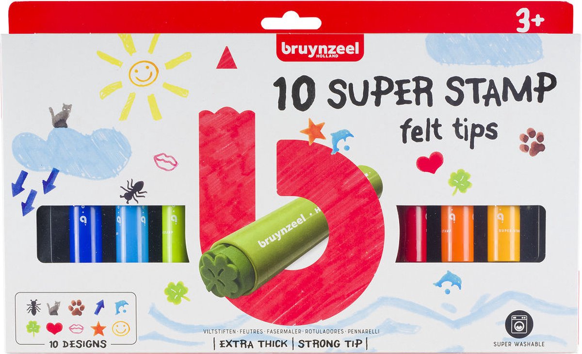 Bruynzeel Kids Super Stempelstiften Set 10