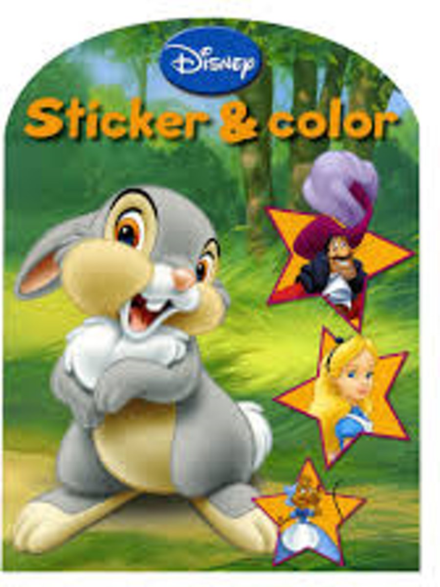 Disney sticker & color boek