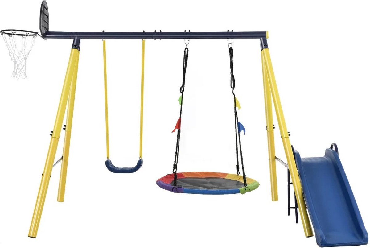 BTD kinderspeeltuin/buiten/met schommel/en glijbaan