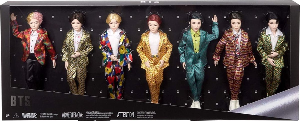 Mattel BTS Bangtan Boys Idol Pop 7-Pack - 29 cm