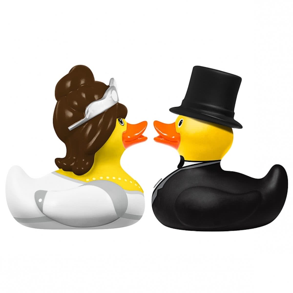 DELUXE MINI BRIDE & GROOM DUCK SET