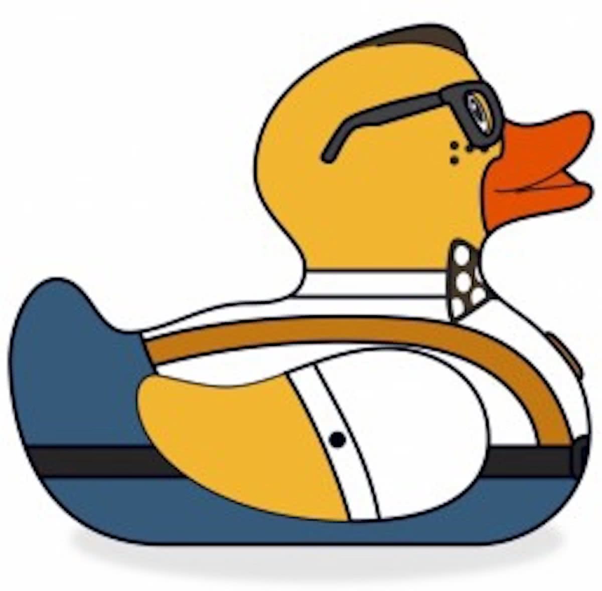 Deluxe NERD Duck van Bud Duck: Mooiste Design badeend ter Wereld