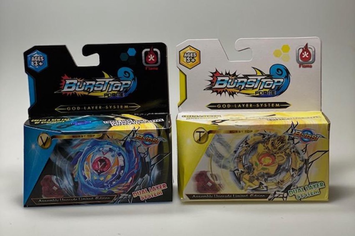 BURST TOP FORCE BEY BLADE / SPINTOL BEYBLADE/ GOD LAYER SYSTEM / V & T