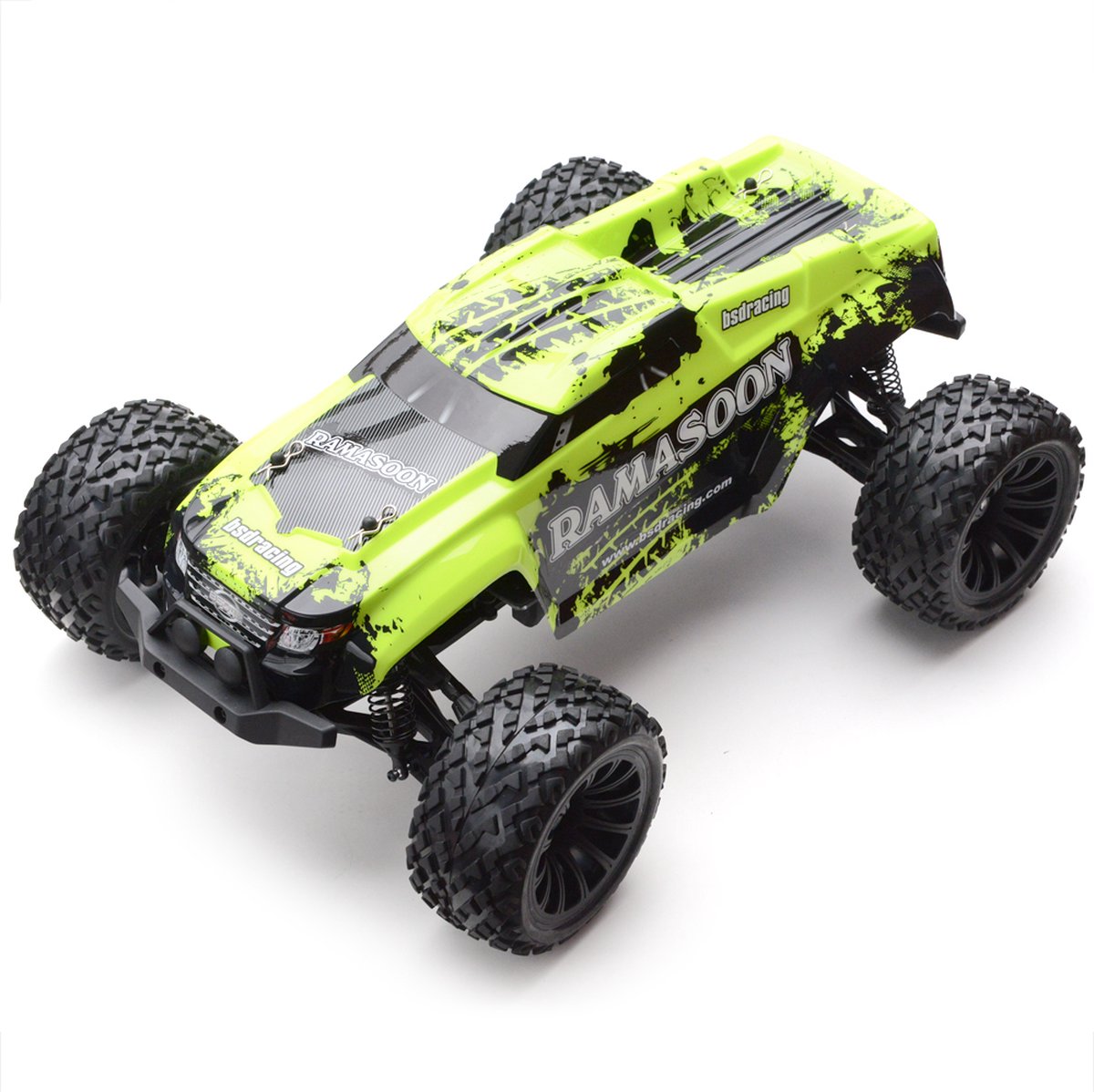 BSD Racing 916T Ramasoon Monster truck 4x4 brushed RTR geel - 40km/u - Radiografisch Bestuurbare Auto - RC auto