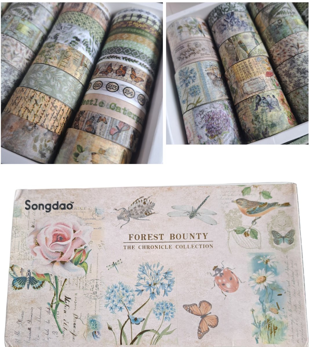   Washitape – Set van 32 Rollen – Botanisch Thema – Voor Journaling, Agenda & DIY