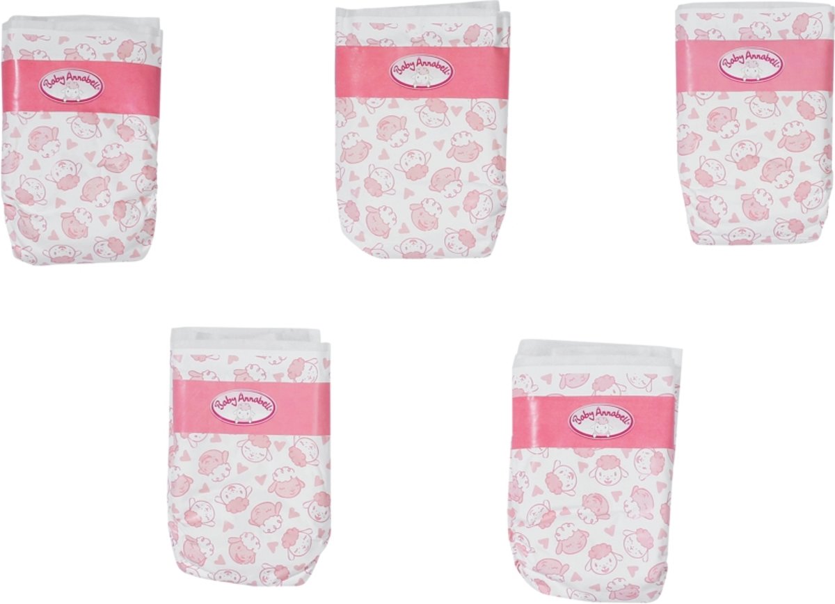 Baby Annabell Nappies, 5 pack