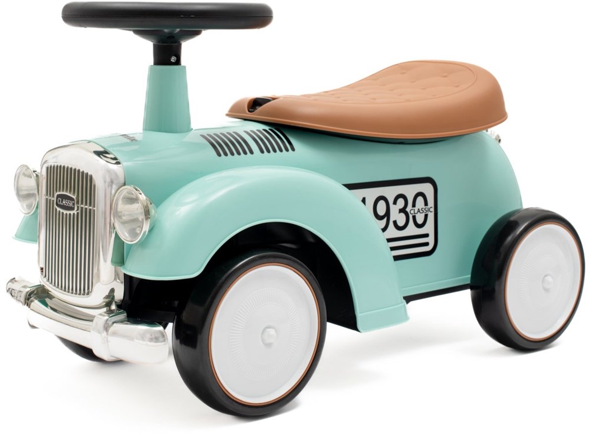   Retro   Mint – Loopwagen met Geluid en Opbergruimte