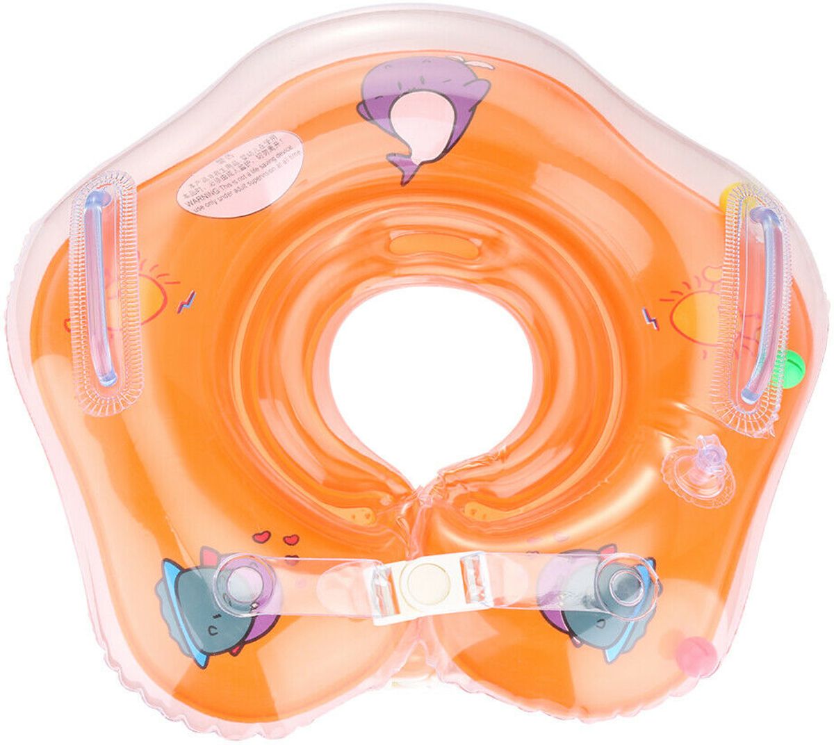 Zwemring Baby – Zwemkraag – Zwemkraag Baby – Baby Float – Baby Floating – Baby Swimmer - Baby Zwemband – Nekring – 3-18 maanden – Babyfloat – Baby Zwemring – Kleur Oranje