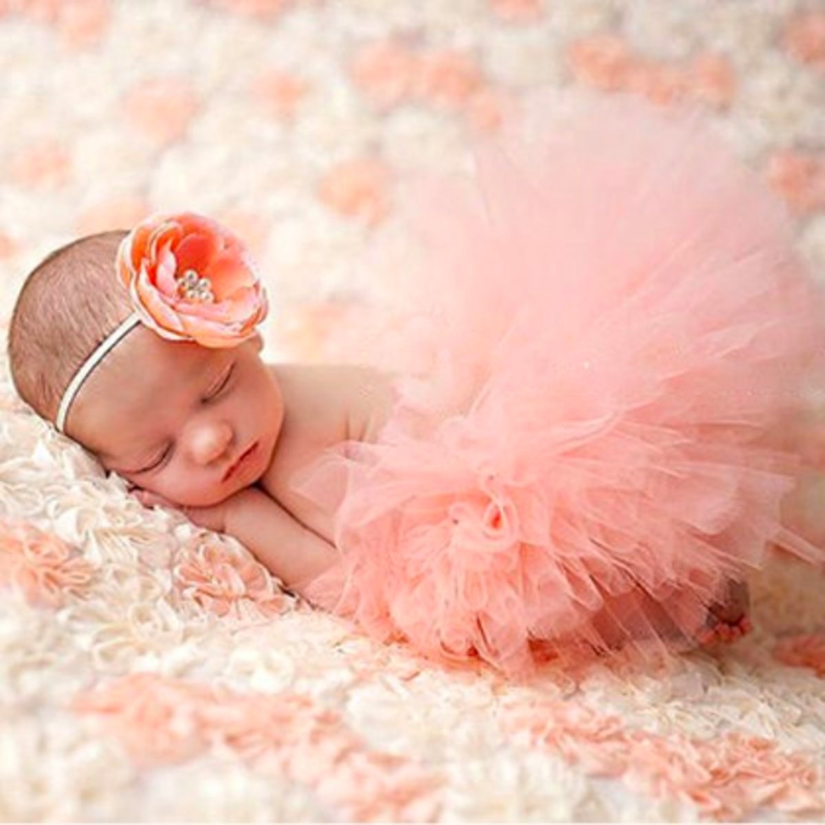 Tutu met haarband - Roze - Prinses kledingset - newborn fotoshoot