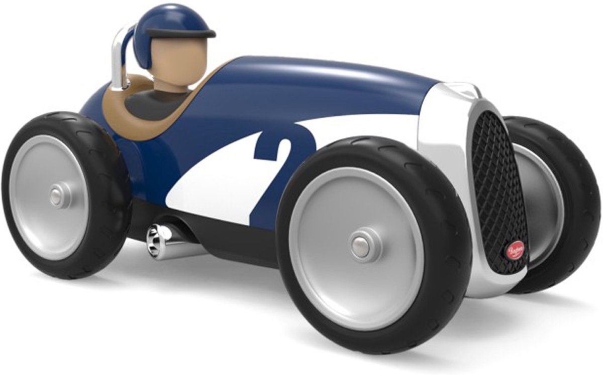 Baghera Retro Speelgoedauto Racer Blue