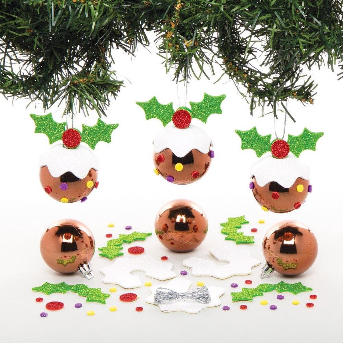 Baker Ross Kerst Dessert Kerstbal Sets  (6 stuks)