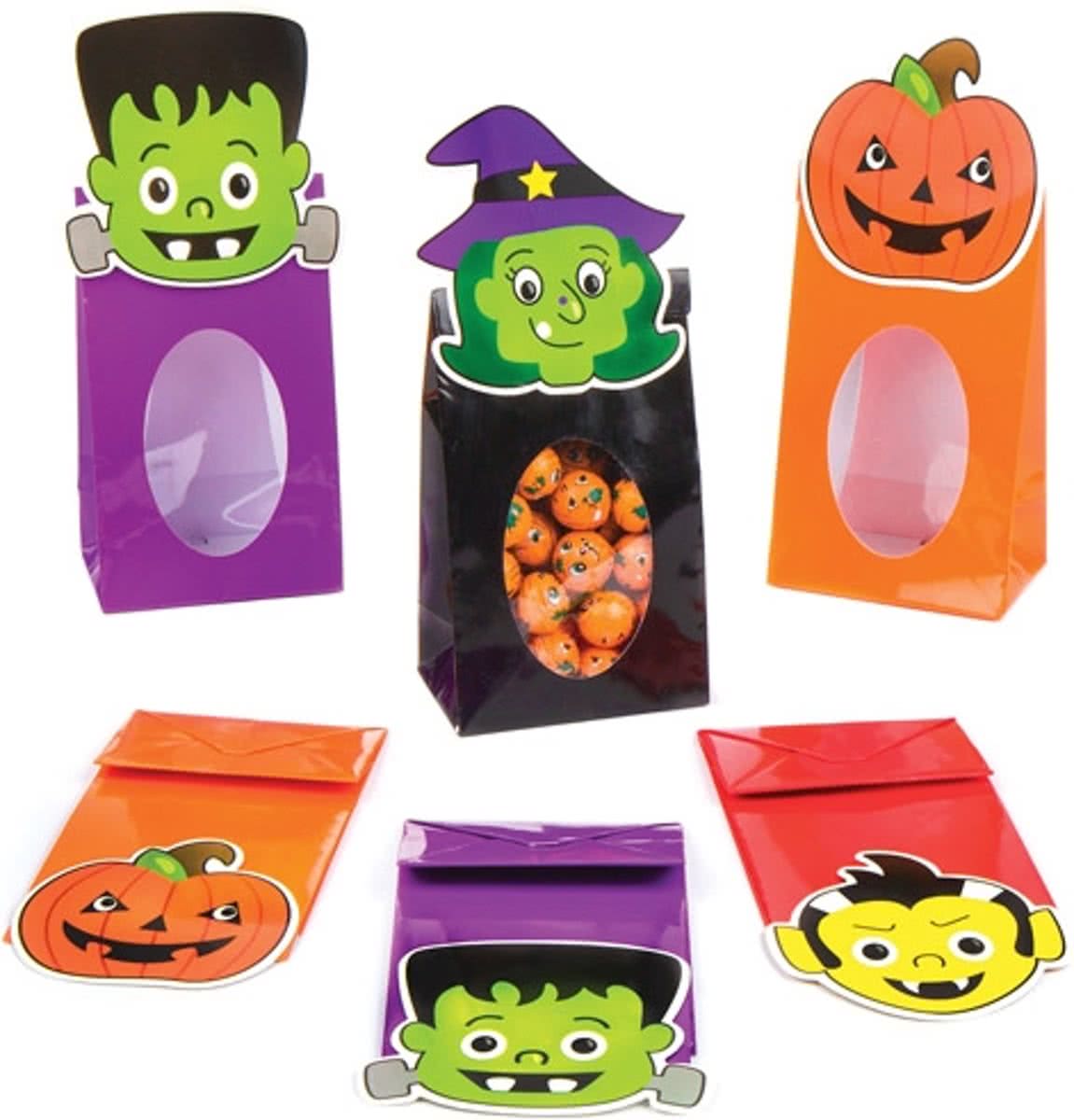 Traktatietasjes Halloween voor kinderen. Leuke halloweencadeautjes voor zakgeldprijzen - Perfect voor in cadeautasjes voor kinderen (8 stuks per verpakking)