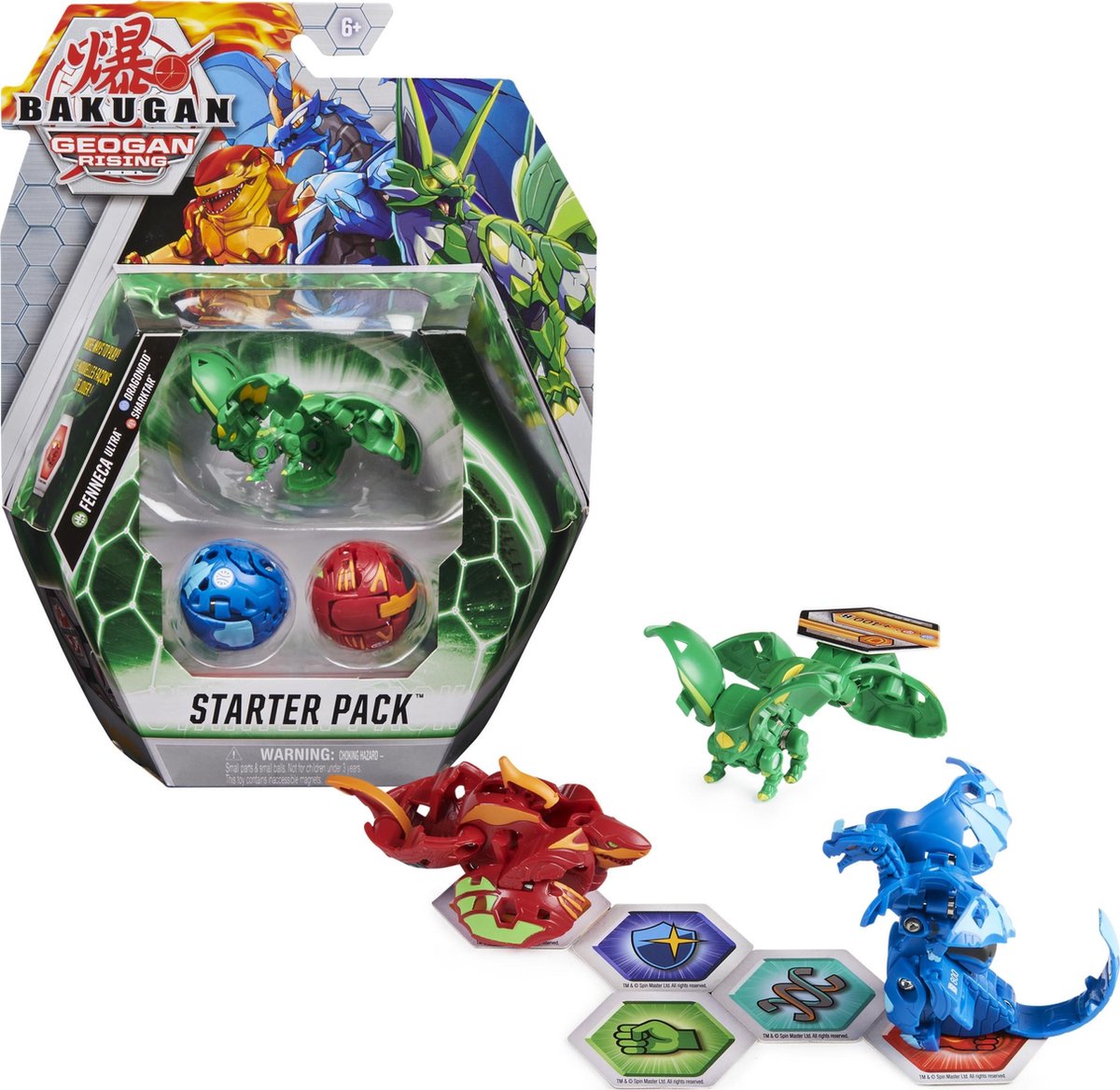 Bakugan - Starter Pack 3-pack Fenneca Ultra - Geogan Rising - Actiefiguren