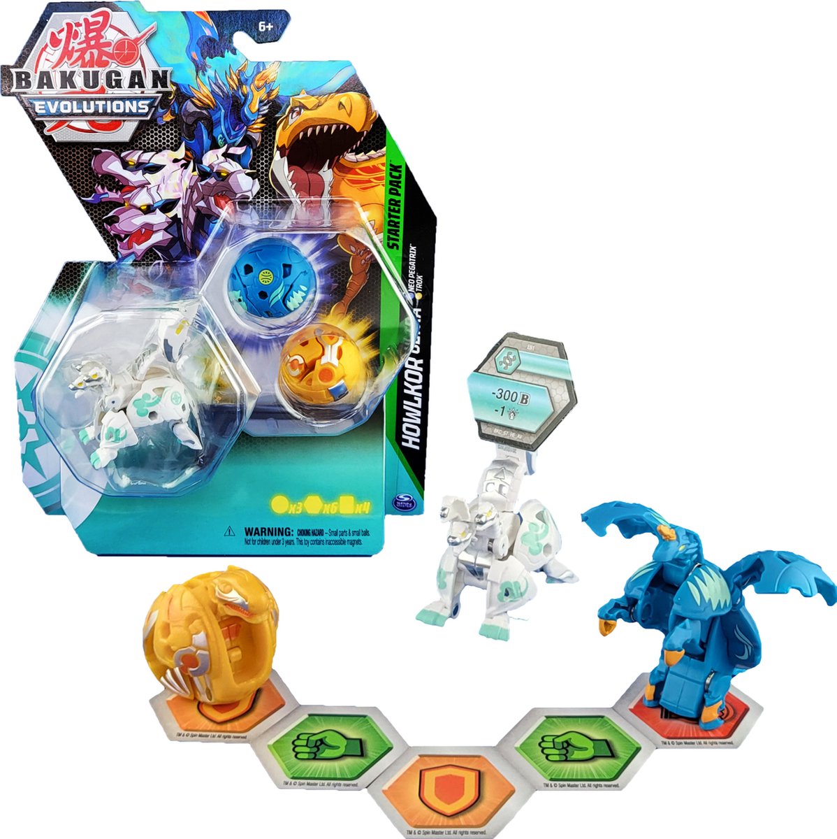 Bakugan Evolutions Starter Pack - Pakket met 3 Bakugan-actiefiguren