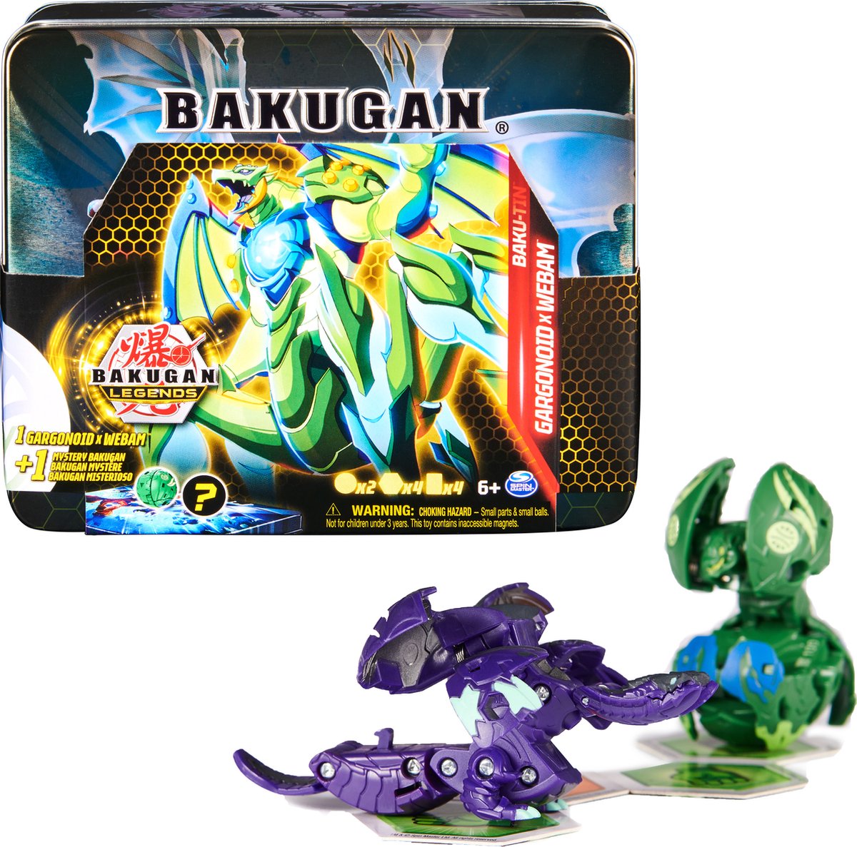 Bakugan Legends - Baku-tin Gargonoid X Webam met verrassings-Bakugan