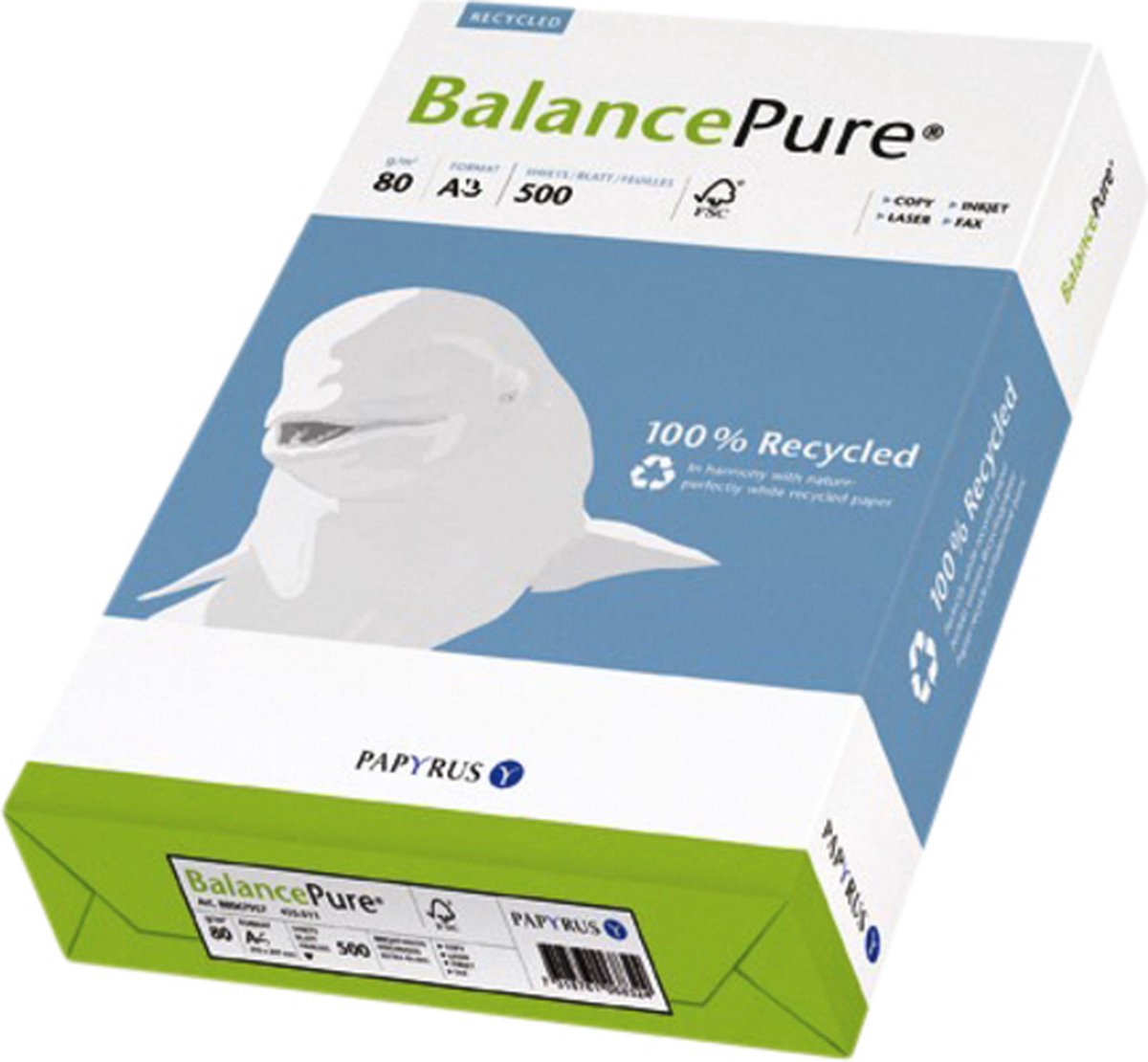 Kopieerpapier Balance Pure A3 80gr wit 500vel