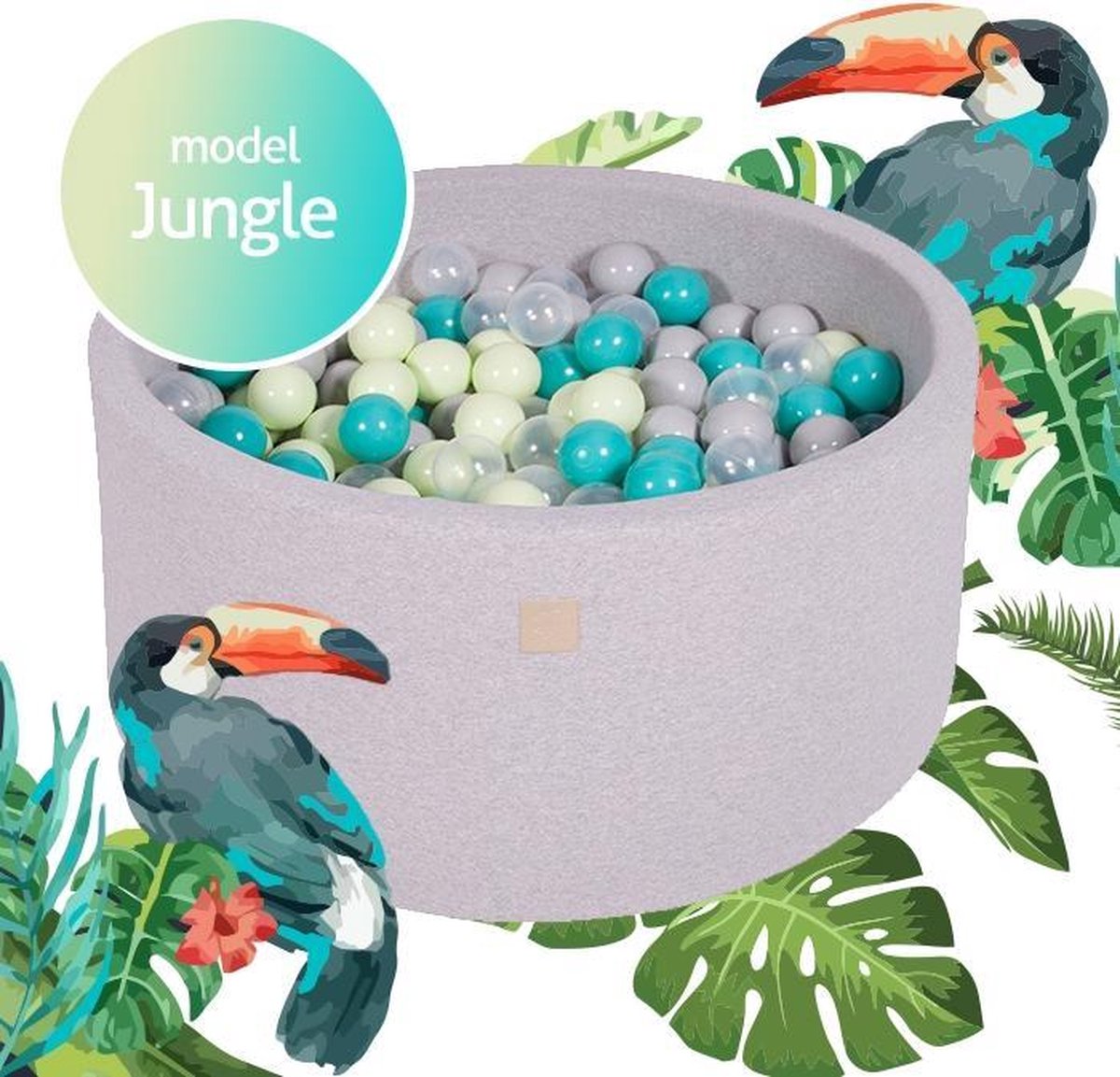 ballenbak XL SET Jungle - 90x40 incl. 250 ballen