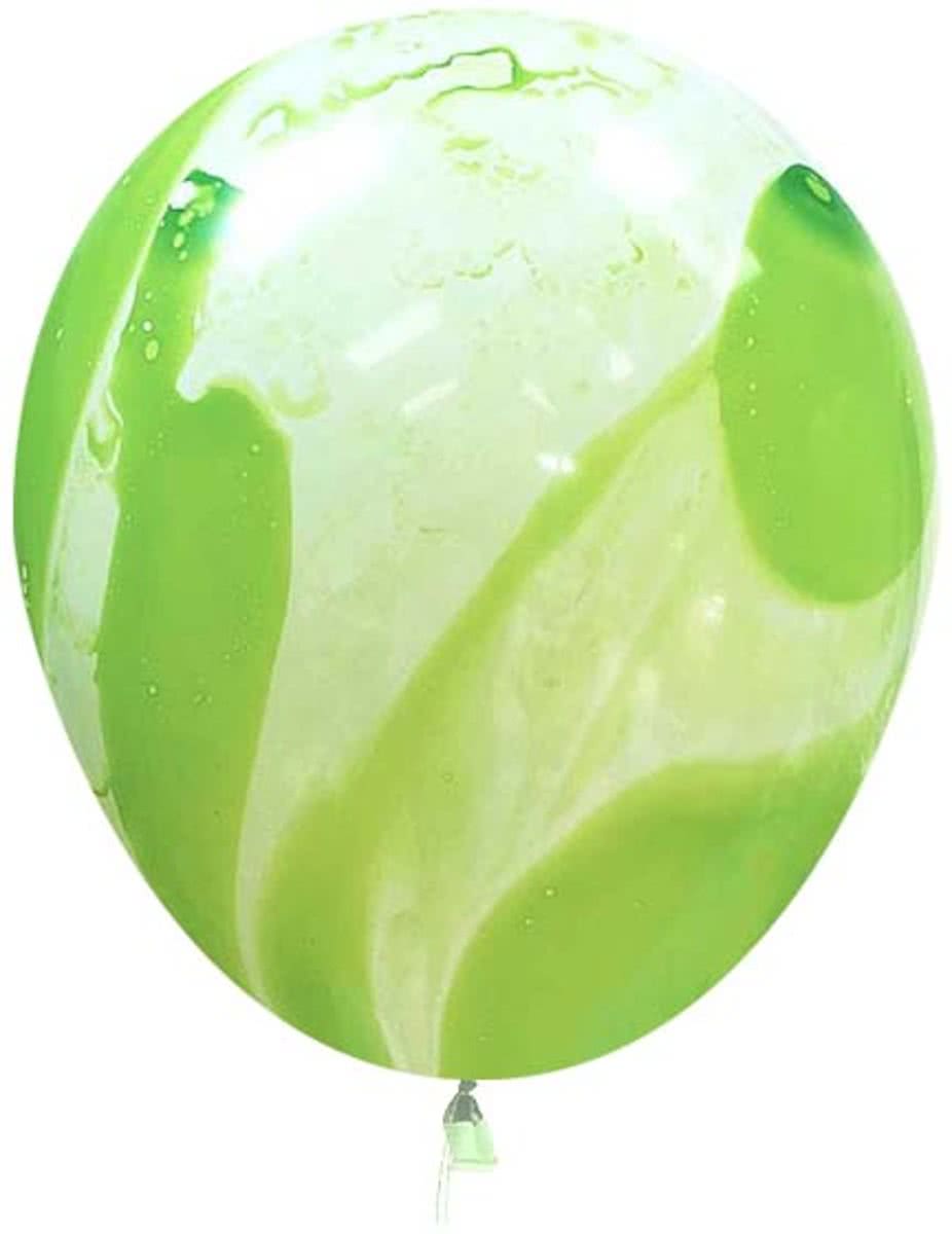 Marble Ballon Groen pastel 100 stuks verpakt