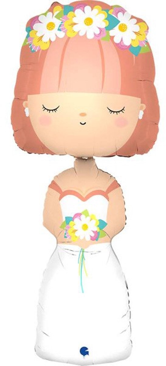Folieballon: The Bride (152cm)
