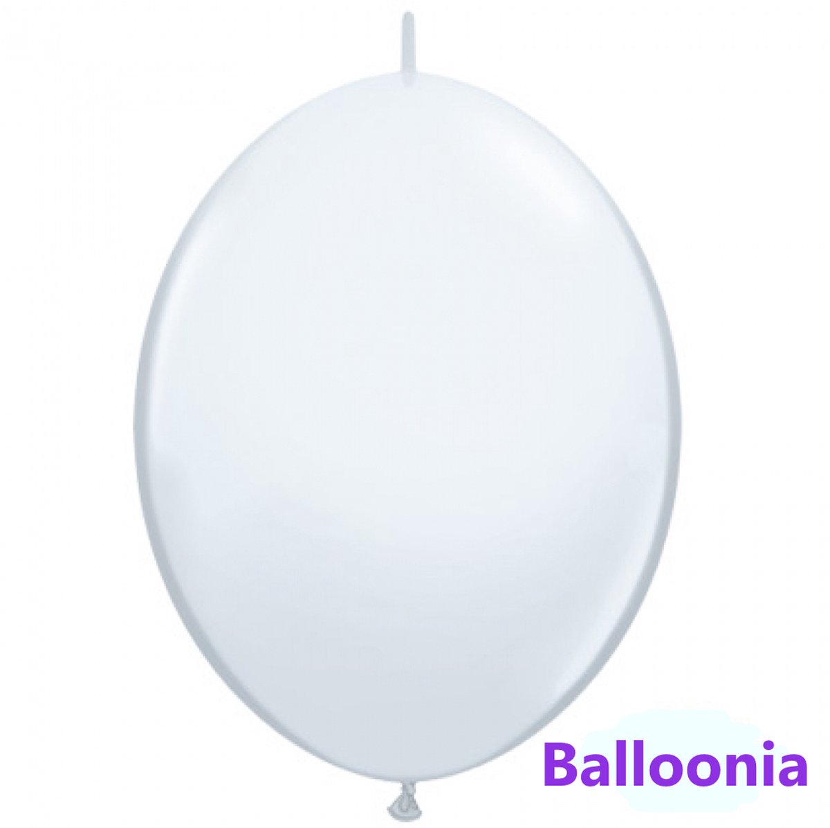 ballonnen deco link 100 stuks wit 29 cm