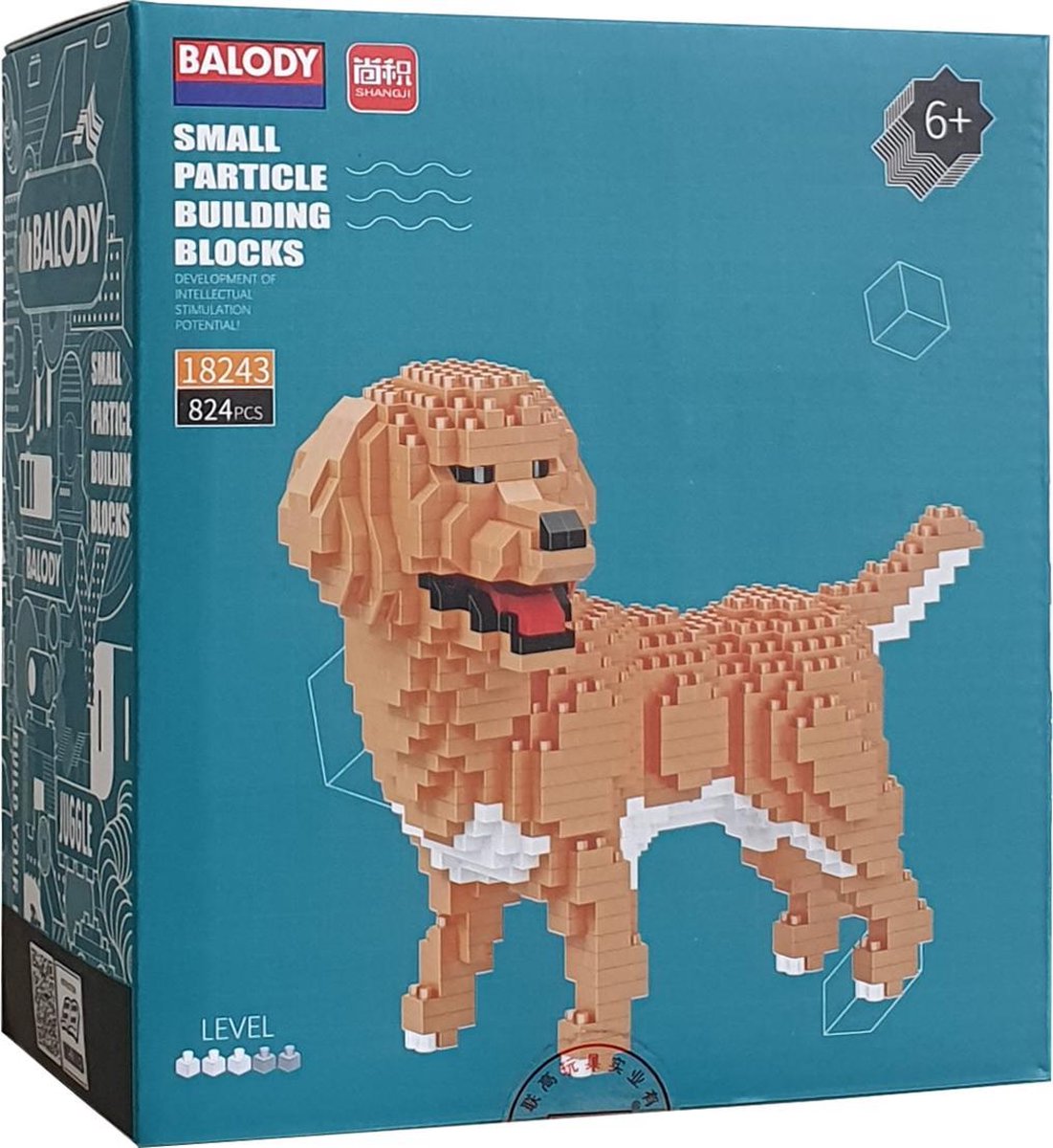 Balody Golden Retriever - Nanoblocks - 3D puzzel - 824 bouwsteentjes