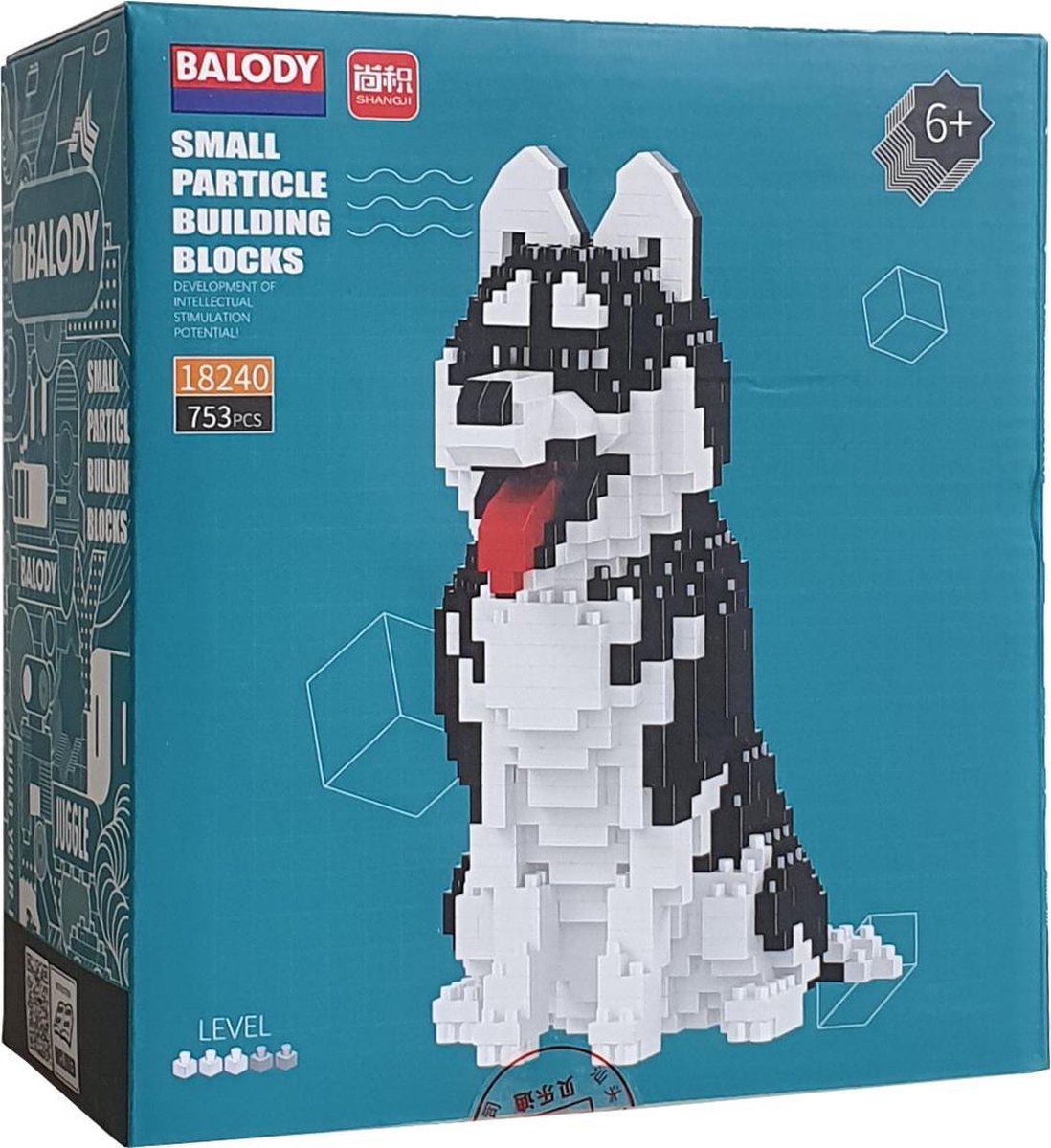 Balody Husky - Nanoblocks - 3D puzzel - 753 bouwsteentjes