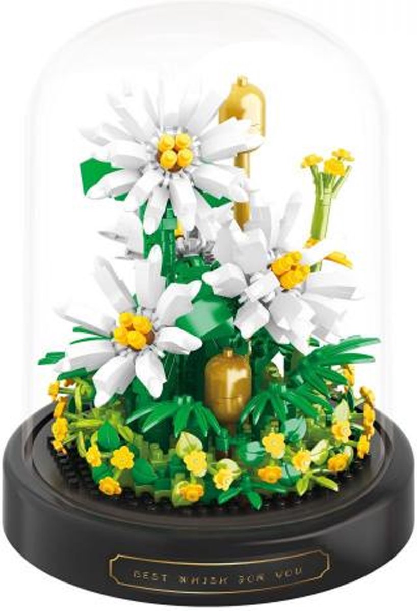 Balody White Daisies 18473 - Bloemen - Bouwpakket - Nanoblock - Bouwstenen - Hobby