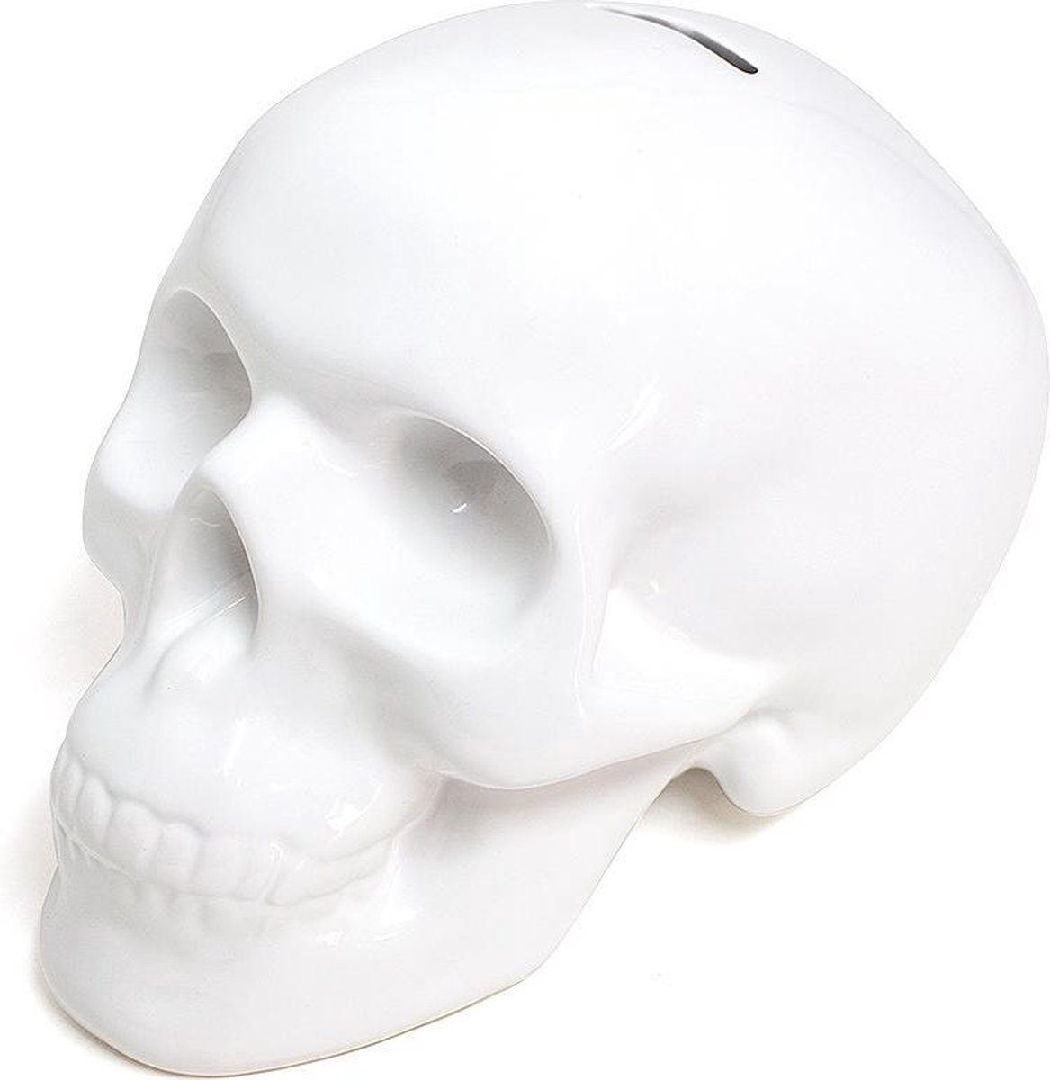 Balvi Spaarpot Skully 16,5 X 12,5 Cm Keramiek Wit