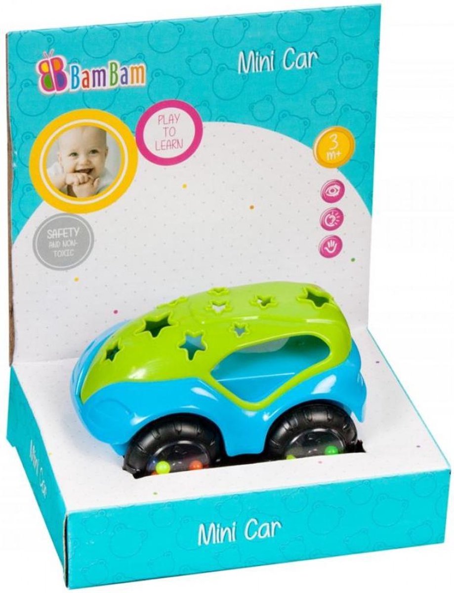 Bam bam mini- auto rammelaar speelgoed - Baby Peuter bijtspeelgoed - 3m