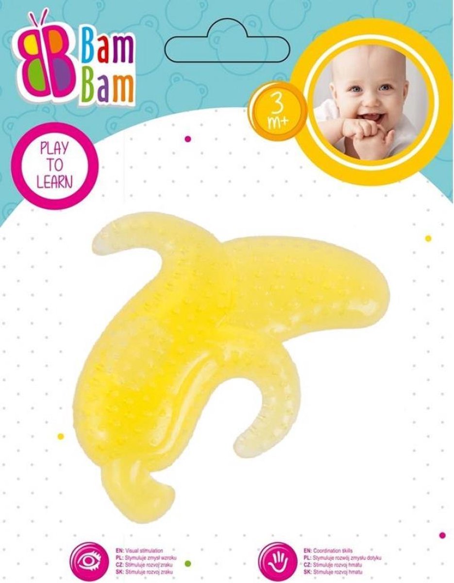 Bijtring Watergel Gevuld – Fruit Bijtring – Koelbijtring – Baby – Banaan