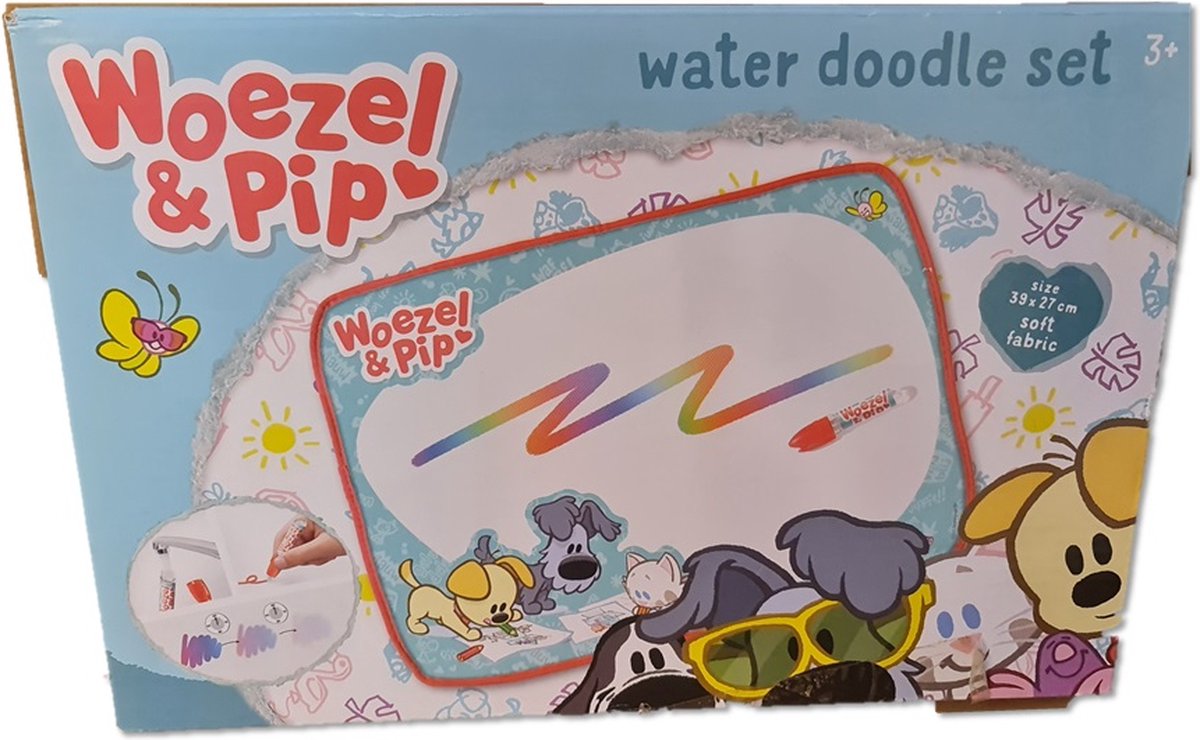 Woezel en Pip Water Doodle set - Met magische pen - Kleuren zonder inkt